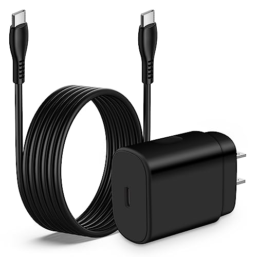 25W Fast Type C Charger for Samsung Galaxy A55 5G A54 A16 5G A15 A14 A06 5G A25 S25 Ultra/S25/S25+ S24 S23 S22 S21 FE S20 Z Fold6 Flip6,Pixel 9 8 7 Pro 7a,USB C Charger Block 6FT C Type Charging Cable