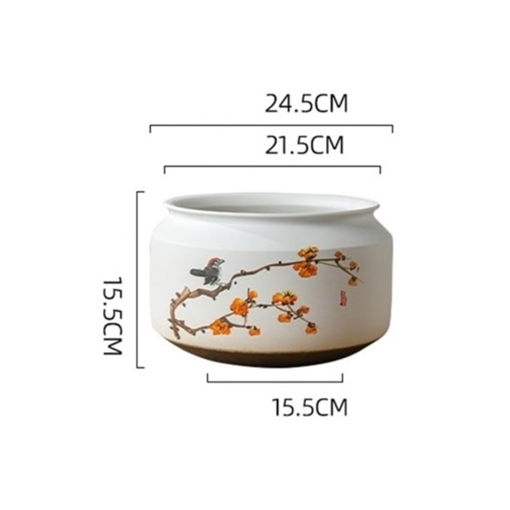 Doniczka Doniczka ceramiczna na sukulenty i orchidee do użytku wewnątrz i na zewnątrz z otworem drenażowym