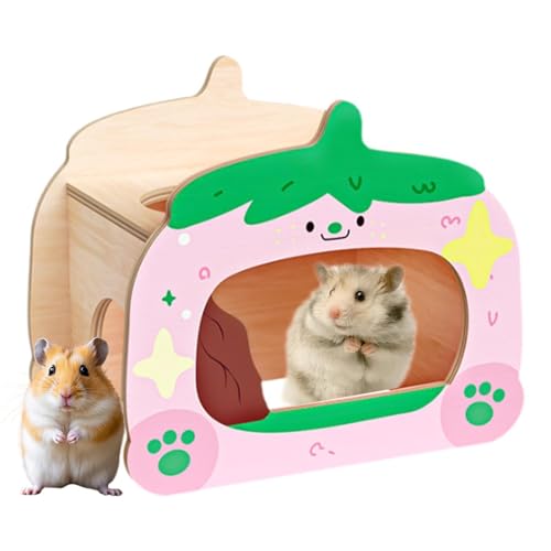 Tunnel bois hamster et abri sécurisé de qualité - 5