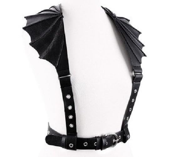 Restyle Gothic Accessory, Occult fashion Bat Wing Harness Belt3