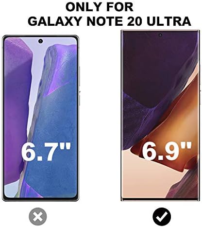 [4 Pack] Galaxy Note 20 Ultra Screen Protector Include 2 Pack Tempered Glass Screen Protector + 2 Pack Tempered Glass Camera Lens Protector[9H Hardness][Anti-Fingerprint] for Galaxy Note 20 Ultra