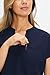 Fabletics Women's Evolve 3-Pocket Scrub Top with an Oversized Fit - MotionTech, 4-Way Stretch, Wrinkle-Resist, Anti-Shrink, S, Navy