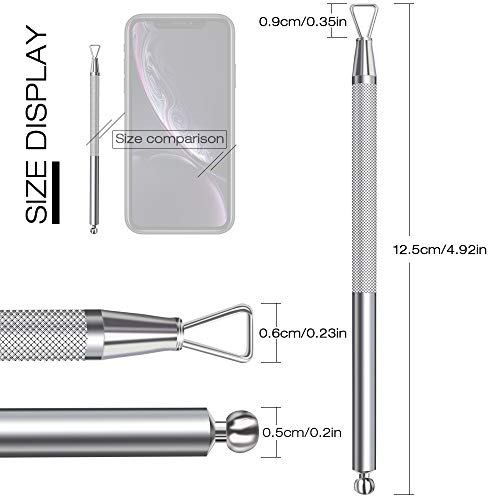 Pretty Diva Cuticle Pusher - Stainless Steel Triangle Cuticle Nail Pusher Peeler Scraper Remove Gel Nail Polish, Cuticle Remover Manicure Tools For Fingernail Toenail #TOP5