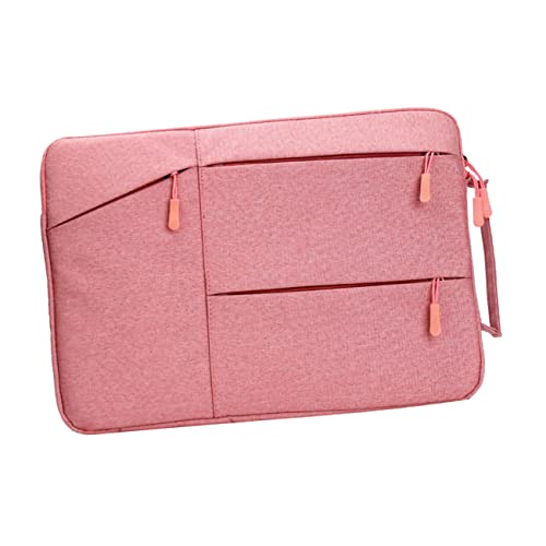 CLISPEED Bolso de Portátil de Maletín Resistente y Diseño para Hombres y Mujeres Color Rosa