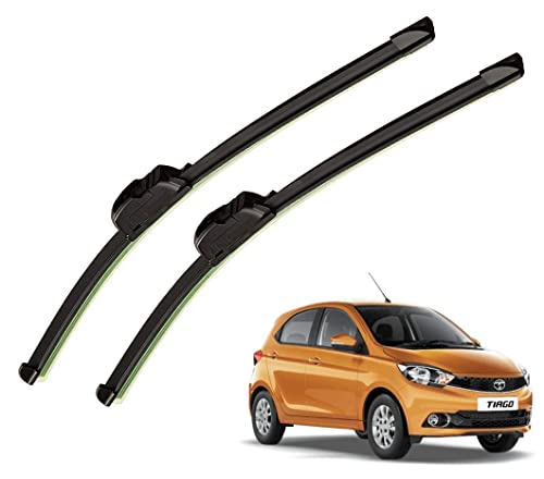 Image of Auto Hub Car Wiper Blades Compatibility With TATA Tiago - Set of 2 Pcs (D-22,P-16)