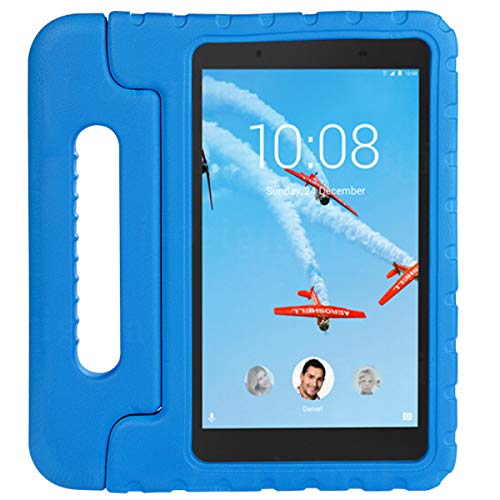 Cuna HR Compatible con niños Funda protectora para Lenovo Tab 4 8/8 Plus 8 pulgadas Tablet, EVA ligera funda protectora a prueba de golpes (azul)