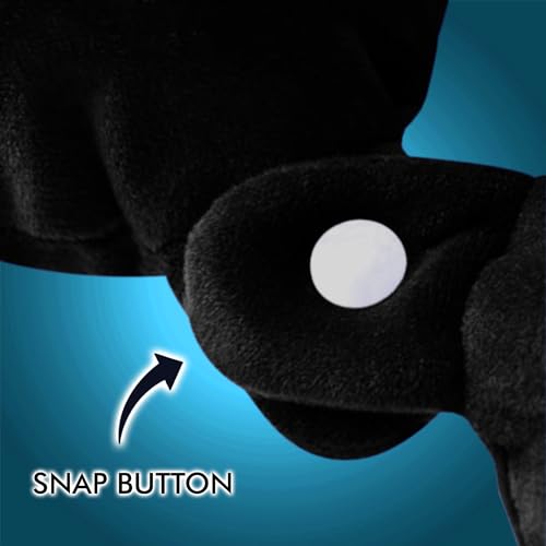 Image of Billebon Premium Neck Pillow Eye Mask Combo Airplane Travel Pillow with Comfortable Velvet Sleeping Eyemask Head Rest Pillow & 30 Years Warranty