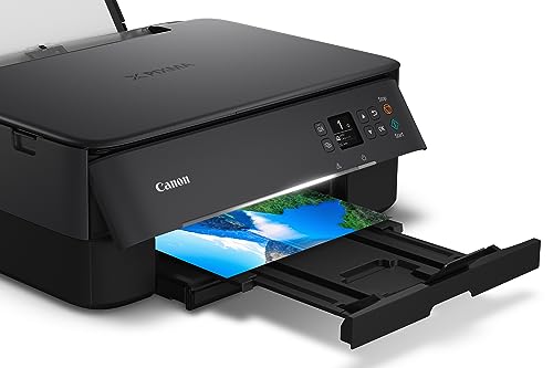 Image of Canon PIXMA TS6420a All-in-One Wireless Inkjet Printer [Print,Copy,Scan], Black, Compatible with Alexa & PIXMA TR4720 Wireless Inkjet All-in-One Color Printer, Black