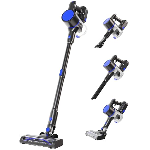 NEWBULIG Cordless Vacuum Cleaner, Removable Stick Vacuum with LED Touch Screen, Self-Standing,...