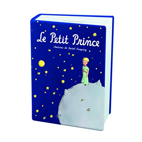Le Petit Prince [Q3781] - Ceramic Piggy Bank 'Le Petit Prince' Marine (Book) - 14.5x10.5 cm.
