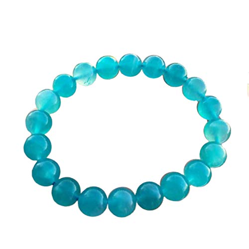 Bracelet en cristal d'amazonite vert : le cadeau en perles naturelles de 9mm idéal