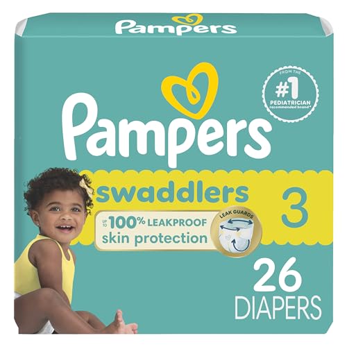 Image of Pampers Baby Diapers - Swaddlers - Size 3, 26 Count, Ultra Absorbent Disposable Infant Diaper
