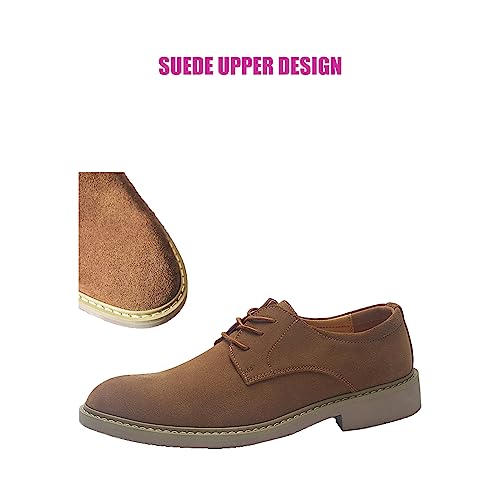 Men's Stylish Suede Lace Up Formal Oxford Shoes England Business Luxury Loafer Flats Work Office Driving Shoes2