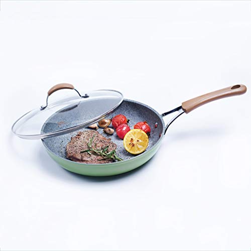 Cacerola Piedra médica Sartén Antiadherente Sartén pequeña Hogar Azul 20/24/28 / 30CM...