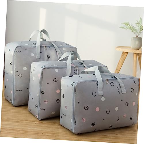 Asas de bolsa de almacenamiento PRETYZOOM para mover edredones fácilmente 5