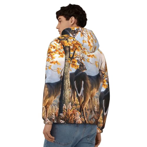 Sweat à capuche zippé homme EdWal imprimé animalier - 5