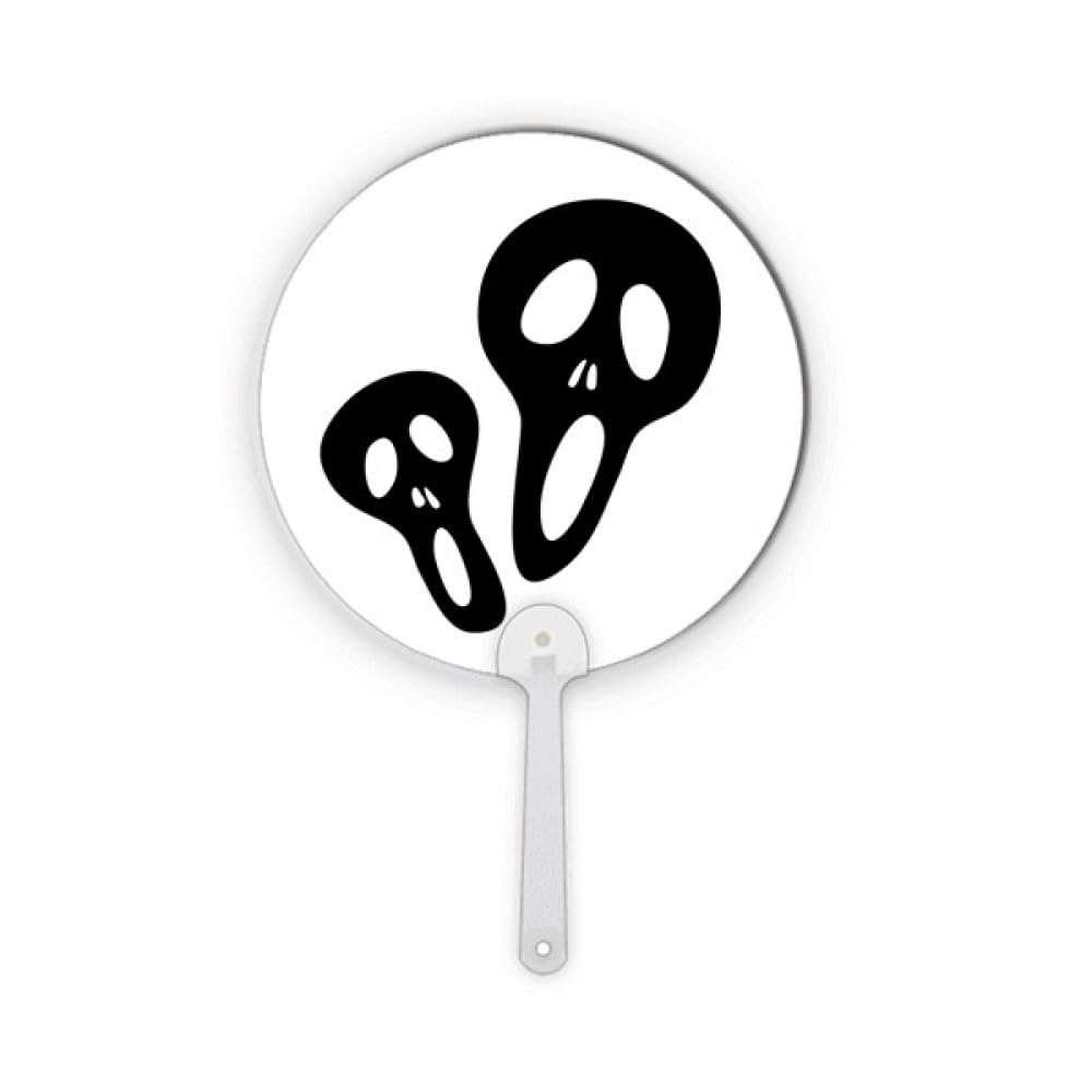 Mini ventilateur rond Halloween en plastique décoratif d'art