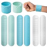 Lukiisoo 6 Pcs Silicone Memo Wrist Bands Reusable Wearable Memo Wristband Waterproof to Do List Memo Wrist Band Writable Erasable Strap Wearable Memo Watchband for Daily Planner, Study Task, Memo Pad