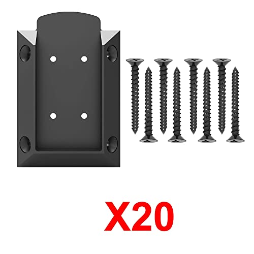 Kastforce 20Pcs Deck Railing Connectors With 160Pcs Rust-Free Screws For 2X4 (1.5“X3.5“) Railing Wood Post, Deck Railing Brackets Connectors, Available For Different Railing Angles, Kf4013 #TOP1