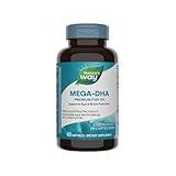 Nature’s Way Mega-DHA Premium Fish Oil, Eye and Brain Health*, Omega-3, 60 Softgels