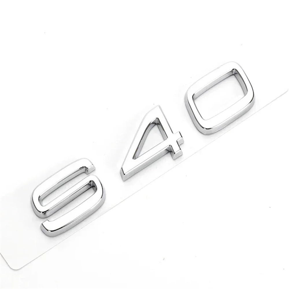 YTQMoreBNZ YYDStes ABS Car Body Trunk Emblem Sticker Compatible With Volvo S40 S60 S80 S90 S80L S60L