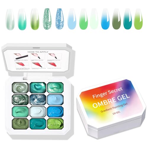 Set de Gel para Uñas Ombre 12 Colores con Esponjas miniatura 5