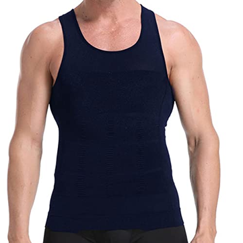 YRYRYW Camisetas de compresión para Hombres con Busto y Vientre Ajustados, Cuello esquinado, Body Shaper, bóxer Transpirables y Slimming Camisetas Household faucets