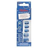 Sally Hansen Salon Effects Perfect Manicure Press-On Nails | Easy to Apply, Non-Damaging | 24 Nails, Adhesive Tabs, File & Alcohol Pad Included | Holiday - Snow-mance