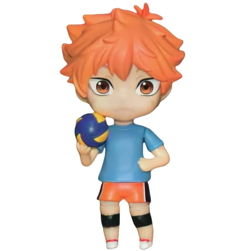 REOZIGN Figura Kotaro Bokuto, Shoyo Hinata, Versión Q, Cara de Voleibol, Figura de repuesto, 10 cm/3.9 Pulgadas, PVC, Adorno, Regalos (b)