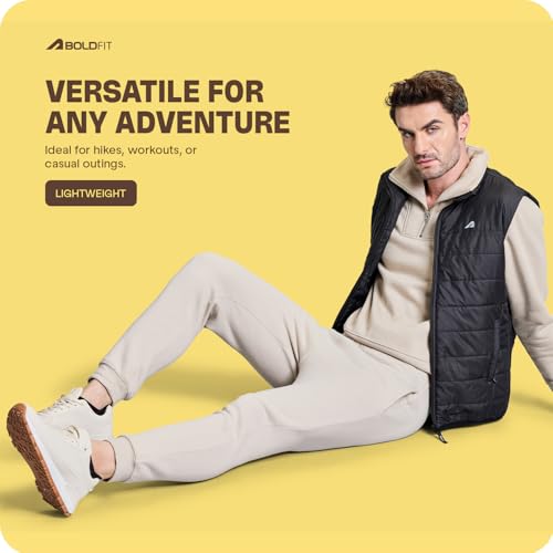 Image of Boldfit Jackets for Men Stylish Puffer Winter Jacket for Men Standard Length Jacket Man Half Sleeves Bomber Jackets for Man Winter Wear