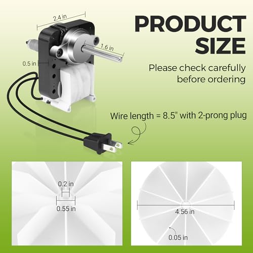 2 Pack Bathroom Fan Motor Replacement for Nu-Tone B-roan Exhaust Fan Motor - Image 3