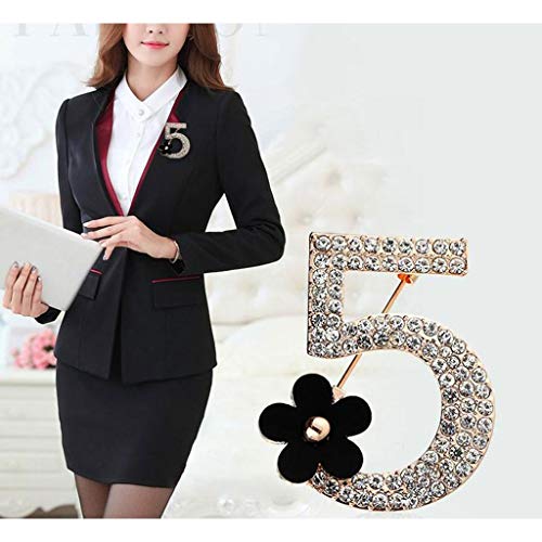 Broche fleurs en cristal CFWSHJ pour customiser un look - 7