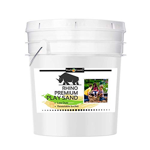 Natural Premium Low Dust Play Sand- for Sand Box, Play Ground Area, Sand Art, Indoor/Outdoor with Resealable Bucket (10 Pound Bucket)
