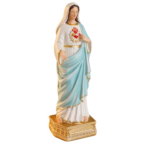 Estatua Inmaculado Corazón de María de 8.4 pulgadas