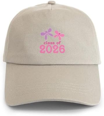 CafePress Class of 2026 Graduate Butterflies Adjustable Baseball Cap