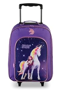 Noey & Lou Kinderkoffer Trolley Rucksack Brustbeutel Koffer Kinder Jungen Mädchen Fabrizio Weichgepäck (M1 Unicorn Ac, M1)