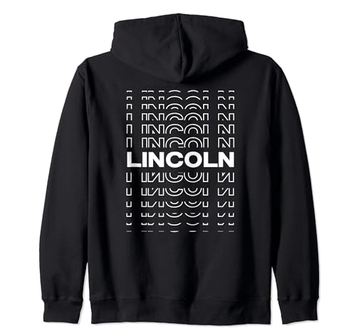 Città minimalista - USA Modern Lincoln Felpa con Cappuccio