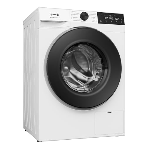 Gorenje W5G494A1P1 Waschmaschine mit Dampffunktion /9 KG /1400 U-Min/ConnectLife /15 Programme/UltraClean/AquaStop/SteamTech/Inverter PowerDrive /10% besser als Energieeffizienzklasse A/Weiß