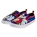 Josmo Sonic Shoes Knuckles Shadow Sneakers - Slipon Lowtop Sneaker Canvas Shoe for Boys - Blue (Size 4 Big Kid)