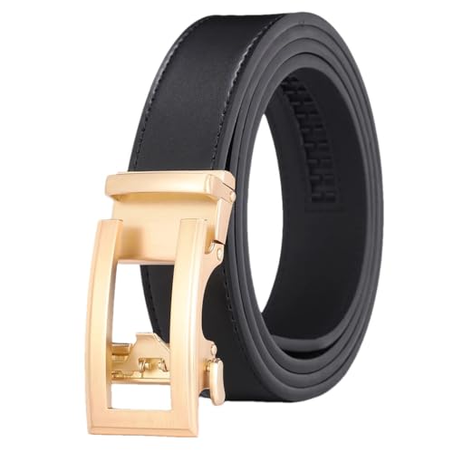 Men's Leather Automatic-Buckle Hollow Belt, Unisex Waist Belt For Men And Women, Fashionable Casual Belts