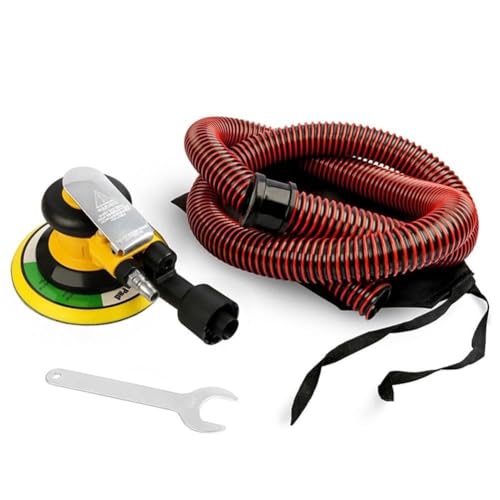 NiuLumea Lucidatura ceratrice pneumatica carta vetrata con interfaccia filettata 1/4, 13500rpm, diametro deflessione 5mm, scarico posteriore, lavorazione del legno, rimozione ruggine vernice