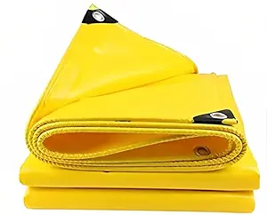 RK Trends Tarpaulin Sheet Waterproof Tirpal Heavy Duty Tadpatri with Aluminium Eyelets Each Coners - Multipurpose Plastic Cover Tharpai (12  10 FEET, 120 GSM)