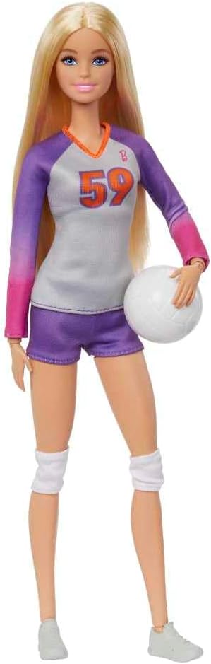 Barbie Doll & Accessories, Made to Move Career Volleyball Player Doll