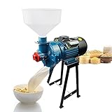 TBVECHI Grain Grinder, Grinder Machine Dry/Wet Cereals Grinder Rice Corn Grain Coffee Wheat Milling Machine with Funnel (Wet Grinder (Upgrade))