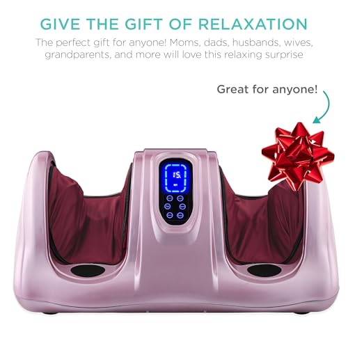 Image of Best Choice Products Shiatsu Foot Massager for Pain Relief, Plantar Fasciitis, Neuropathy, Blood Circulation, Remote Control w /Compact Design - Rose