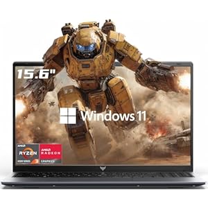 Laptop 2026 con procesador AMD Ryzen 3 4300U (hasta 3.7 GHz), gráficos AMD Radeon, 16 GB DDR4 512 GB NVMe SSD, Wi-Fi, tipo C, cámara web, pantalla IPS Full HD de 15.6 pulgadas, computadora