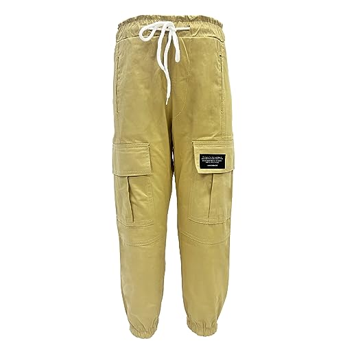 Image of ZUYPSK Kids Girls Joggers Sweatpants Kids Cargo Loose Street Dance Running Pants with Pockets