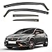 Price comparison product image iSpeed Wind Deflectors For Seat Leon mk3 2012-2020 5 Door Hatchback 4pc Set - Keep Your Car Ventilated in Rain - Reduce Wind Turbulence - Tinted In-Channel Type