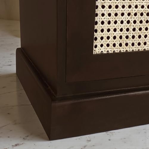 Image of The Attic Ardenwood Classic Cane Door Sideboard,Wooden Sideboard Cabinet, Cane Door Sideboard, Walnut Cane