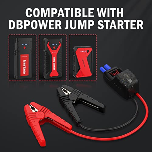 Smart Jump Starter Clamps With Lcd Screen, Dbpower Replacement Intelligent Jumper Clamps With 8 Protections Automotive Battery Booster Clamp Cables For Dbpower Djs80 G15 G16 12V Car Jump Starters #TOP5